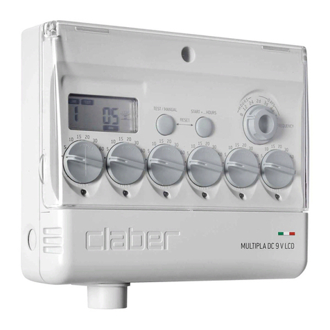 claber Multipla DC 9 V LCD user manual