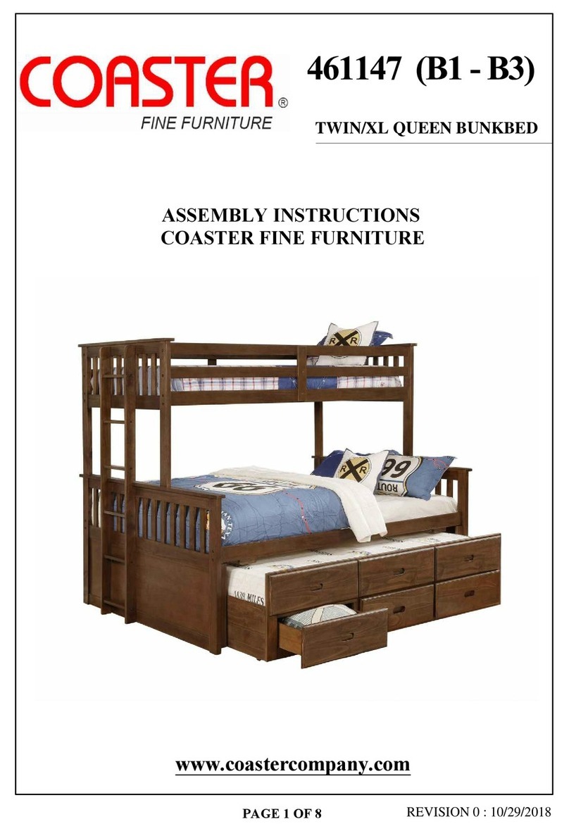 Coaster Atkin 461147 Assembly instructions