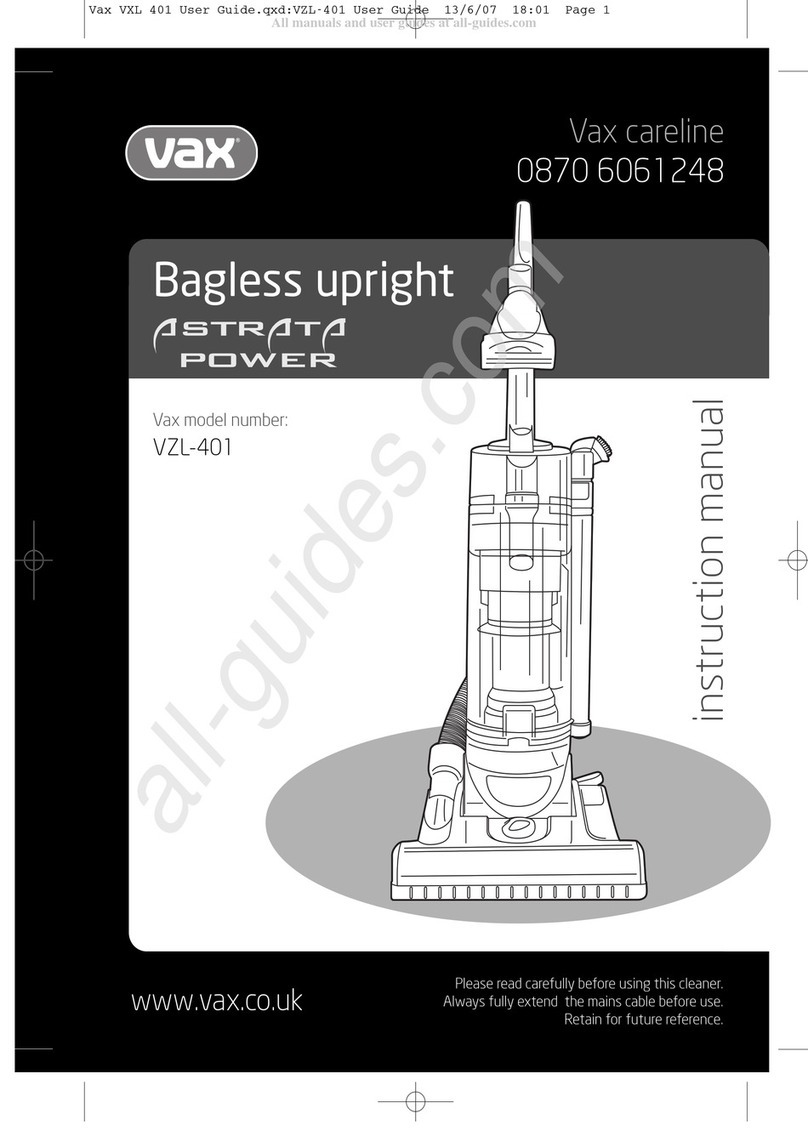 Vax Astrata Power VZL-401 User manual Vax Astrata Power VZL-401 User manual