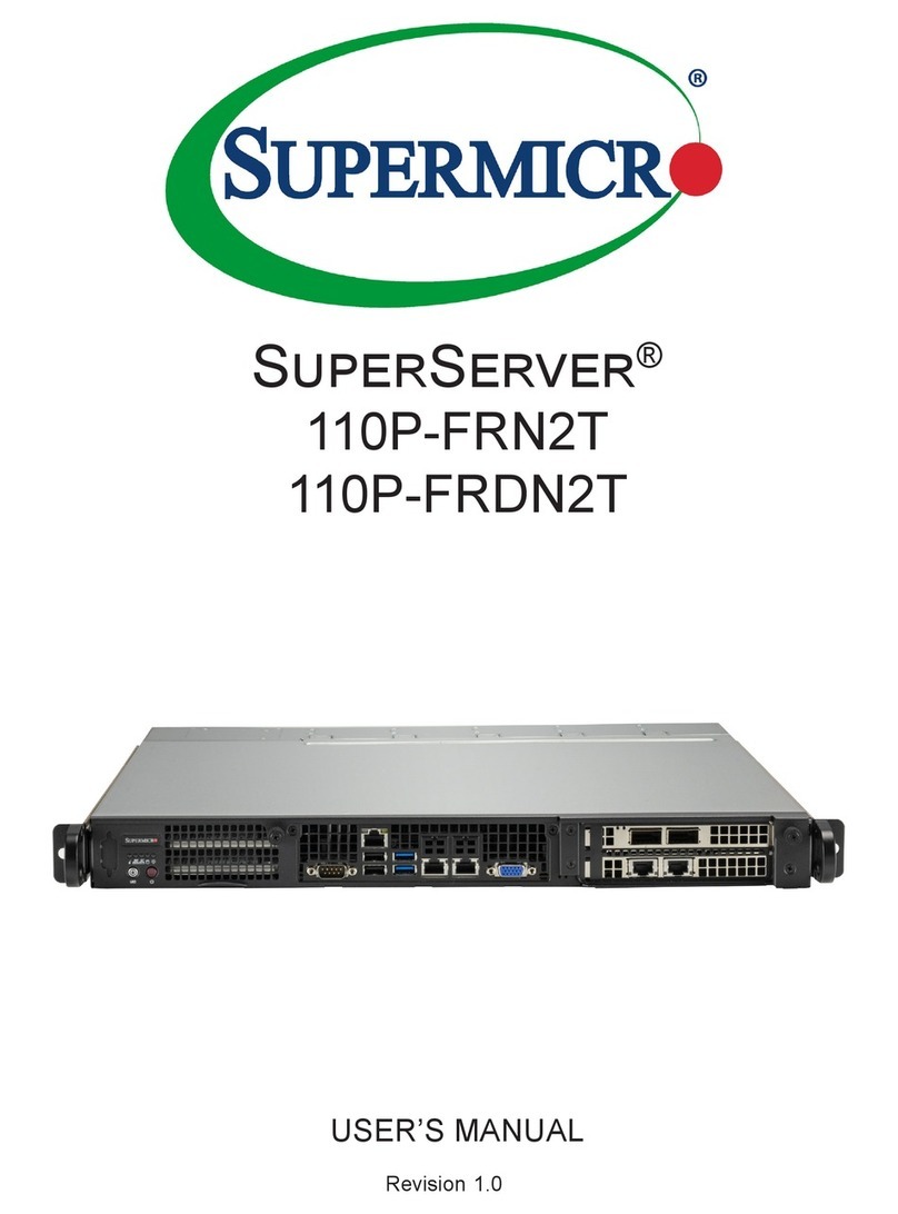 Supermicro SuperServer 110P-FRN2T User manual
