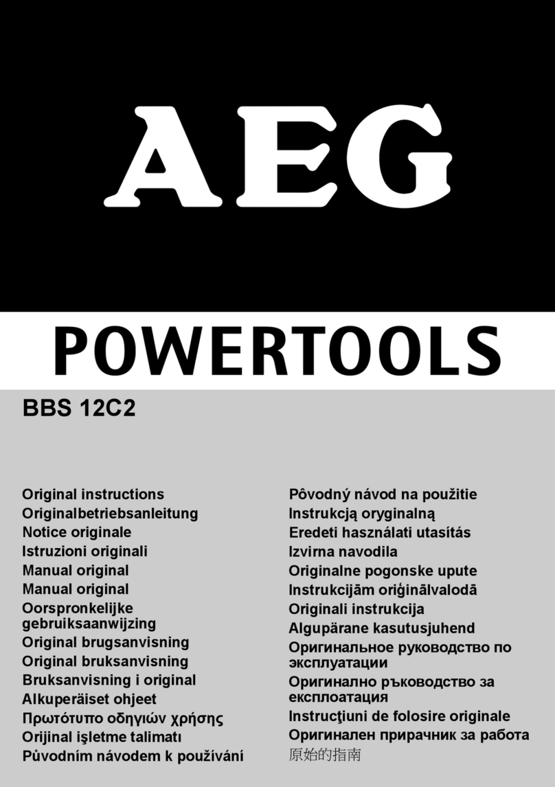 AEG BBS 12C2 User manual