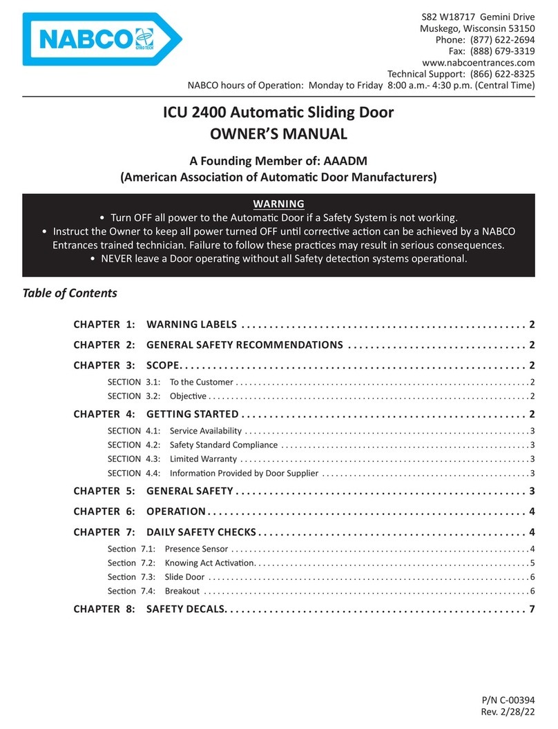 Nabco ICU 2400 User manual