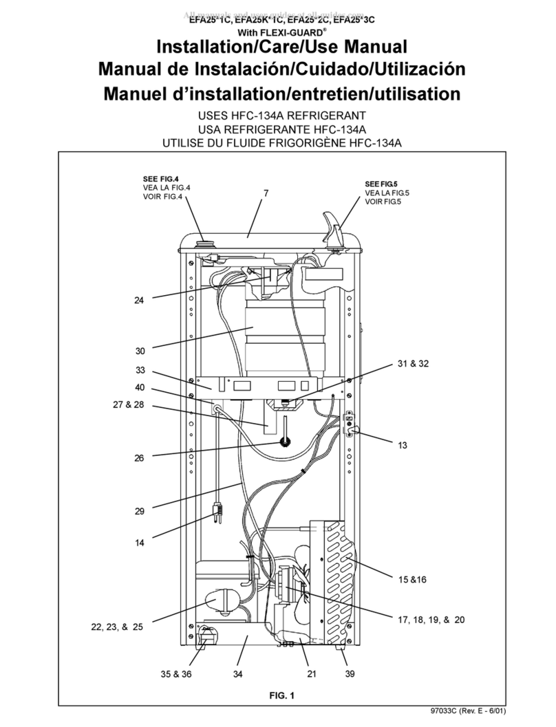 Elkay EFA25 3C Series Installation manual