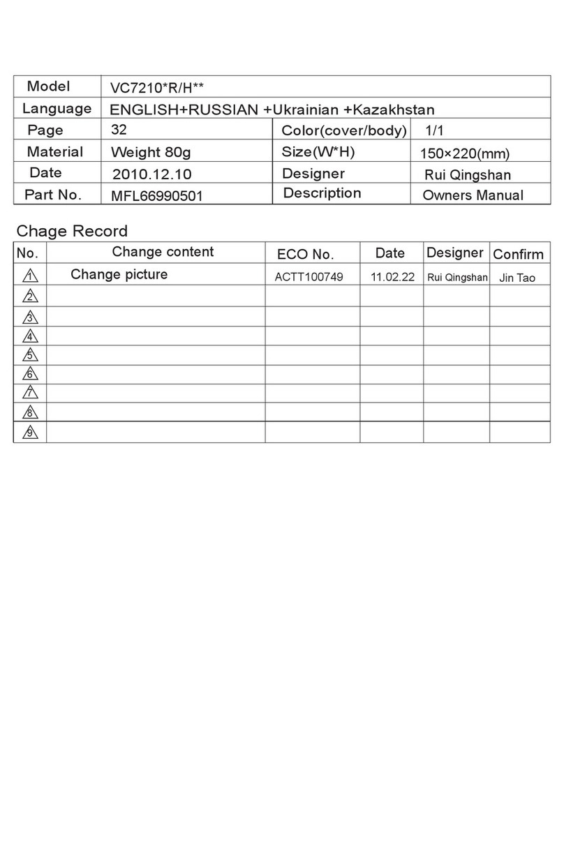 LG VK7210 R Series owner's manual