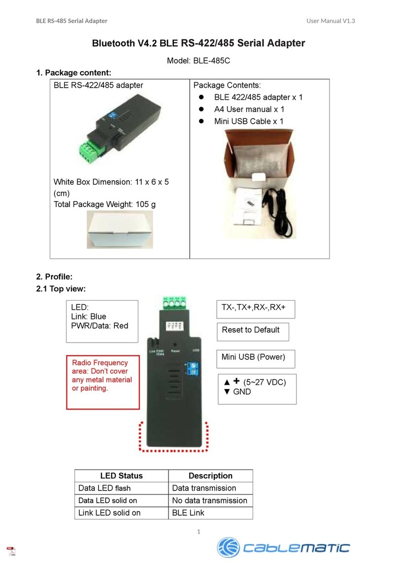 Cablematic BLE-485C user manual