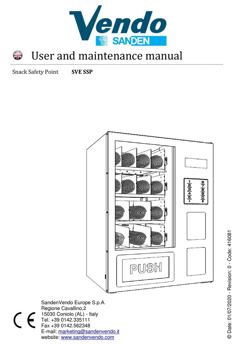 SandenVendo Snack Safety Point User and maintenance manual