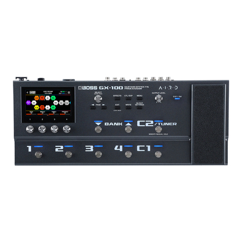 BOSSCO GX-100 Parameter guide