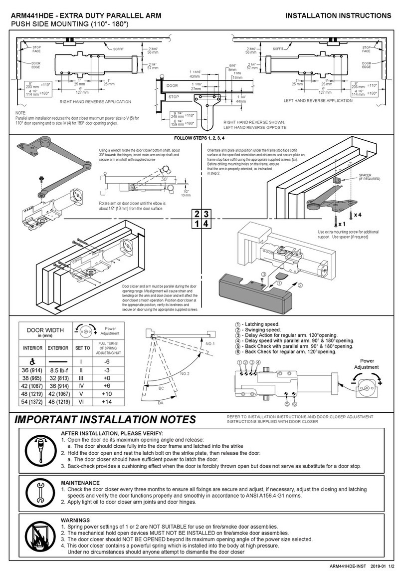 Dorex ARM441HDE installation instructions