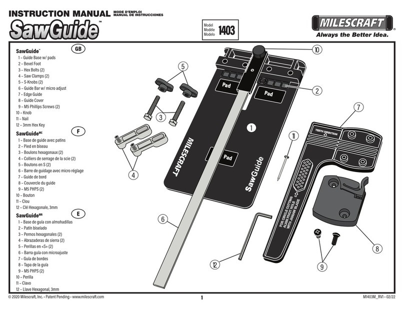 Milescraft SawGuide 1403 User manual