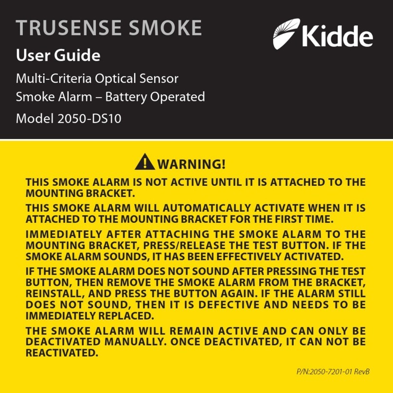 Kidde TRUSENSE SMOKE 2050-DS10 User manual Kidde TRUSENSE SMOKE 2050-DS10 User manual