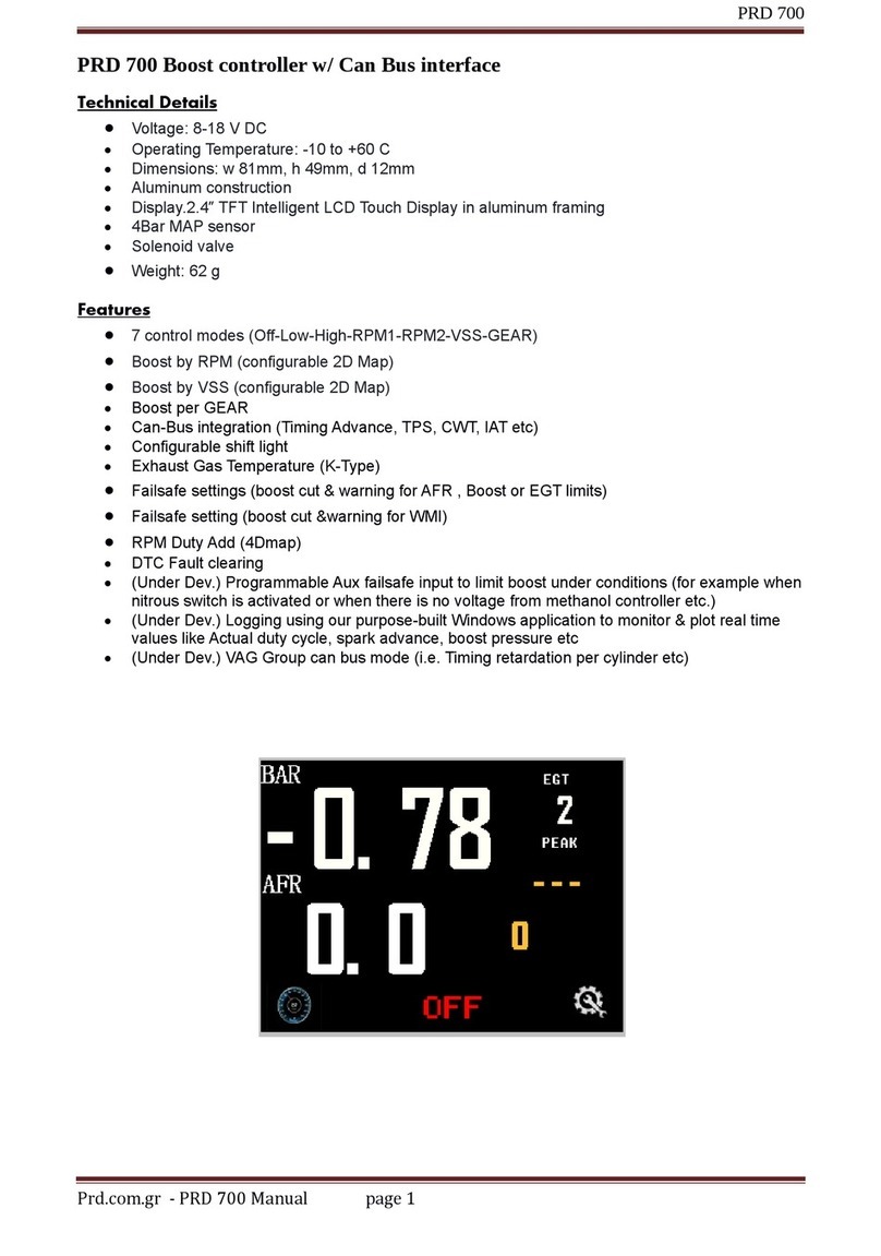 PRD 700 User manual