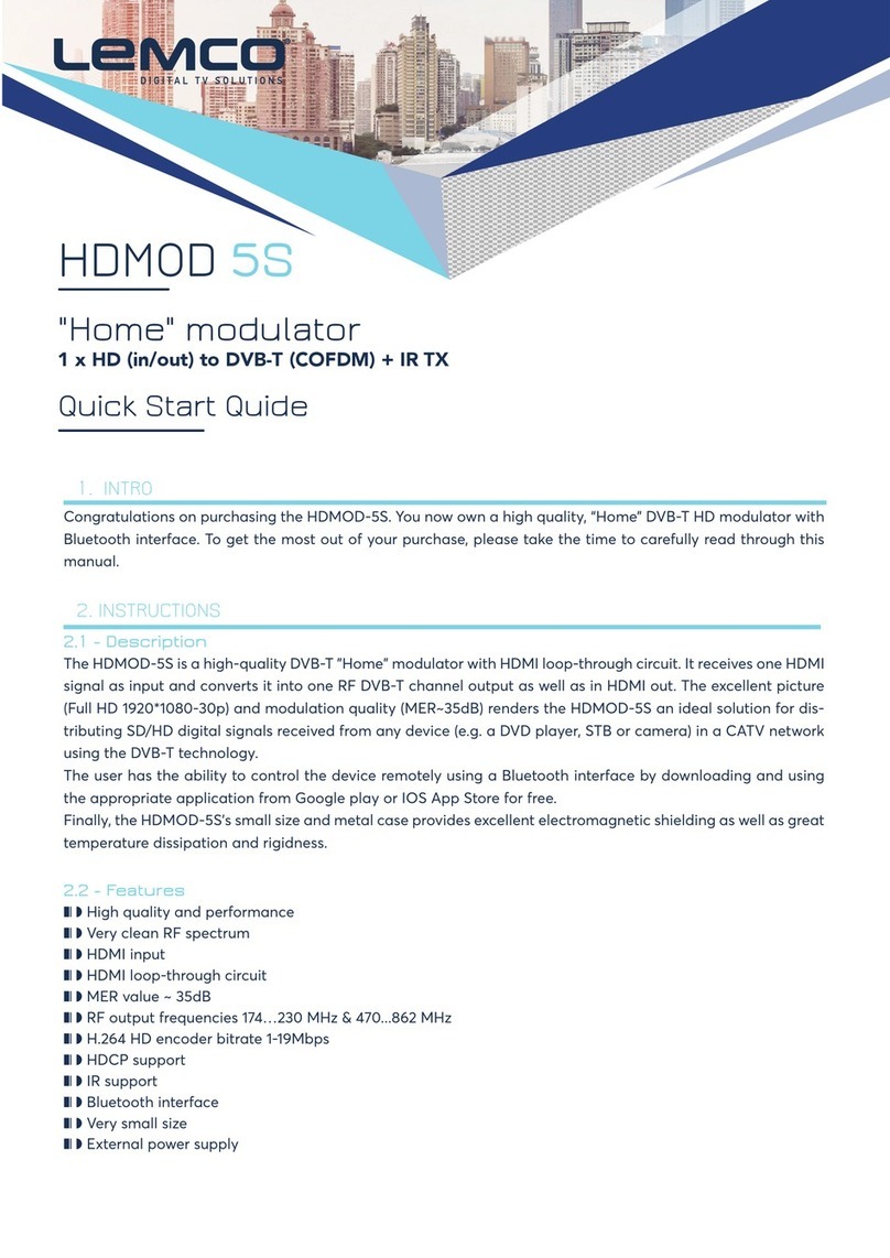 Lemco HDMOD 5S quick start guide