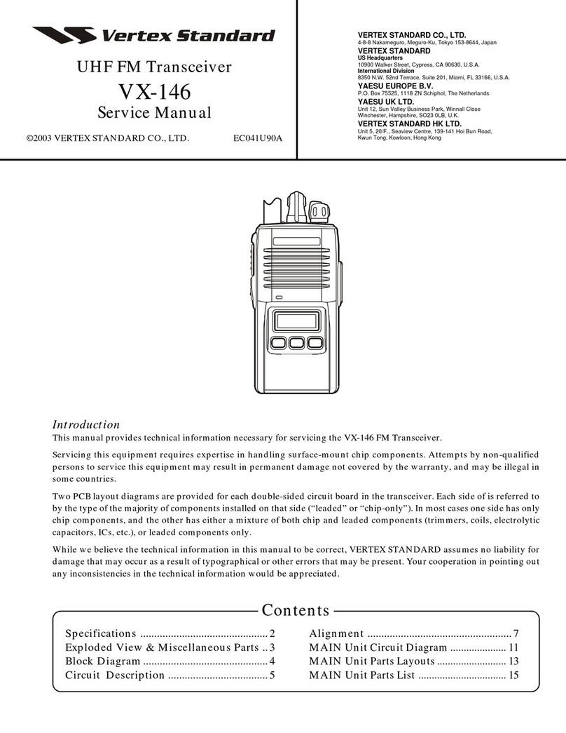 Vertex Standard VX-146 User manual