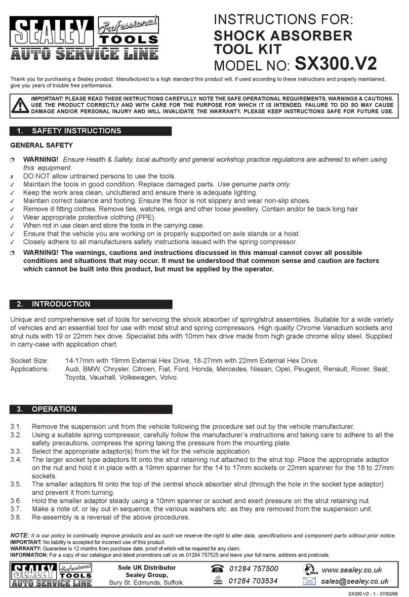 Sealey Professional TOOLS SX300.V2 User manual