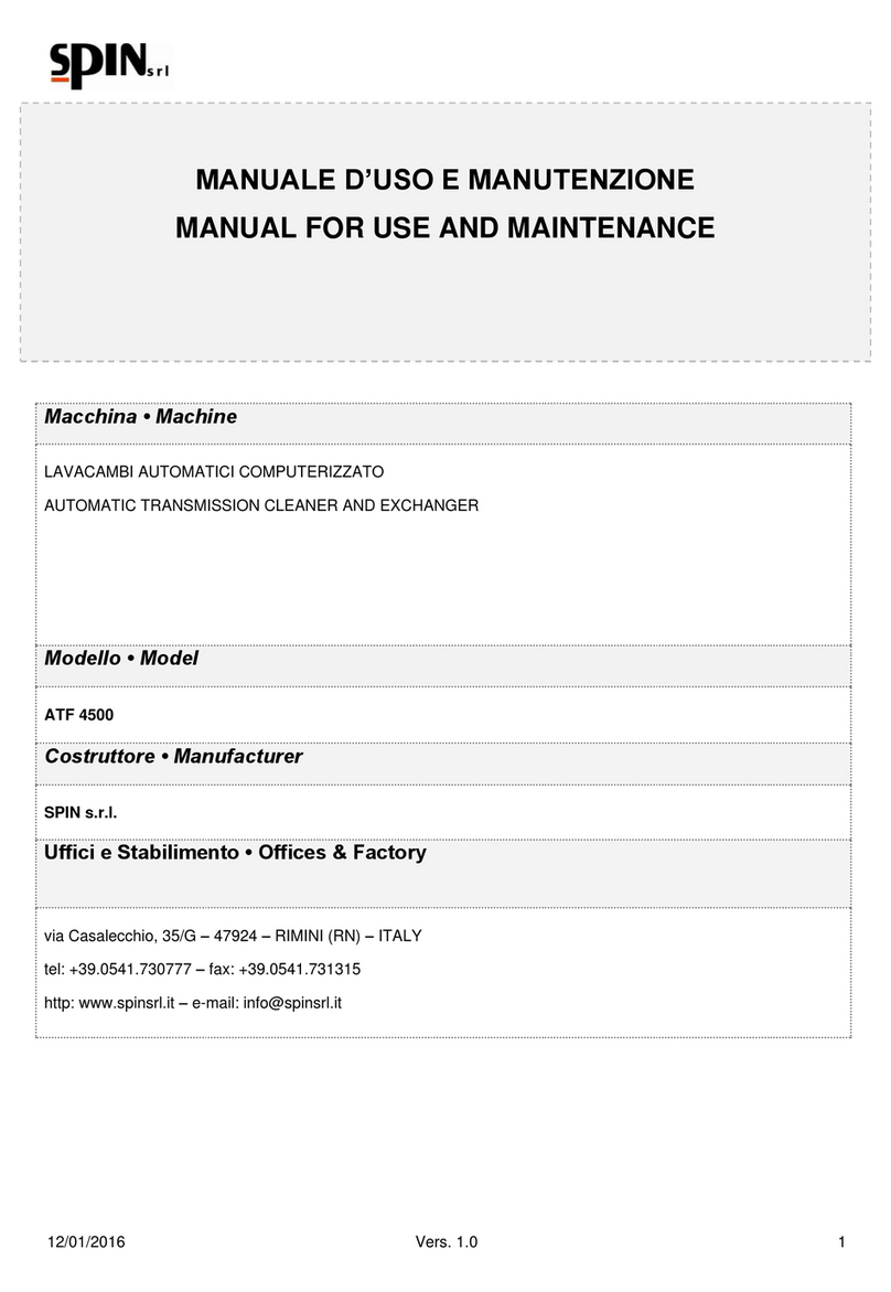 Spin ATF 4500 Manual for use and maintenance