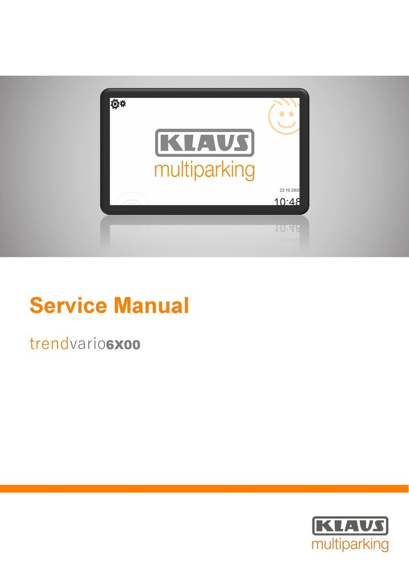 KLAUS Multiparking trendvario6X00 User manual