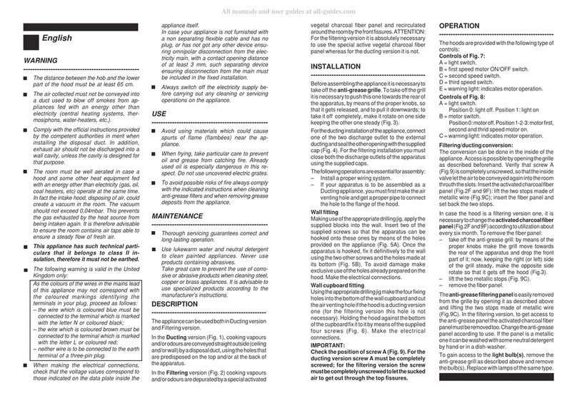 Brandt HCL90 Instructions for use