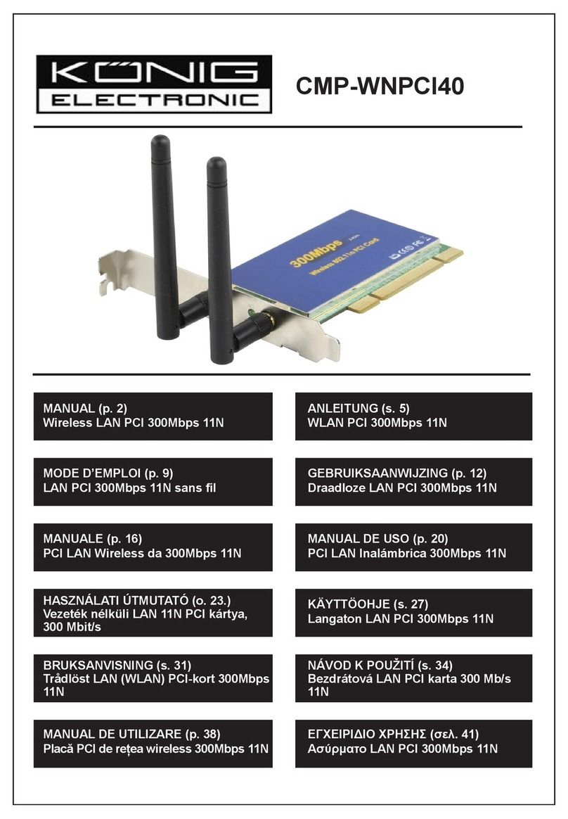 König Electronic CMP-WNPCI40 User manual
