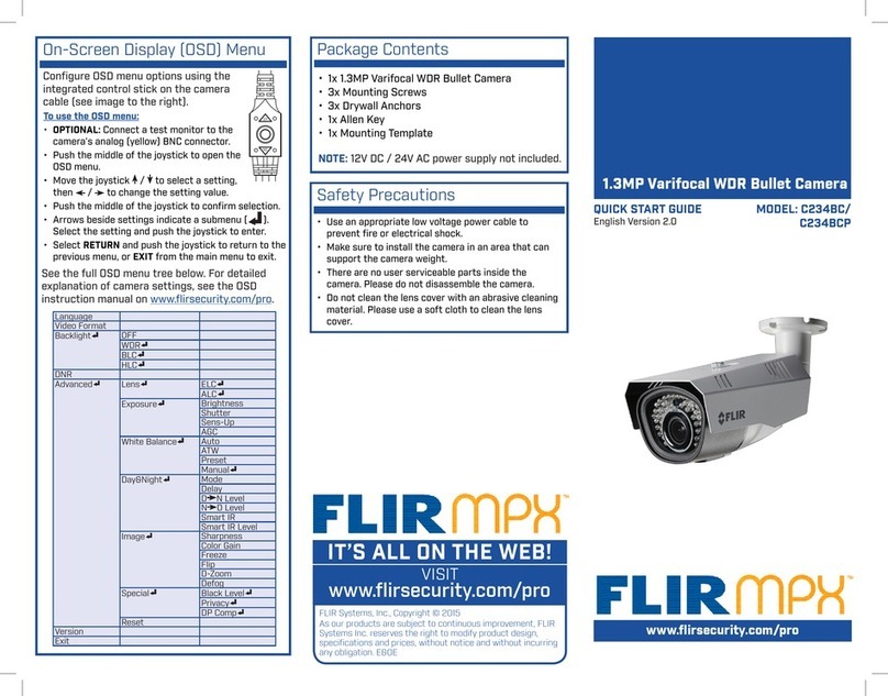 FLIR MPX C234BC User manual FLIR MPX C234BC User manual