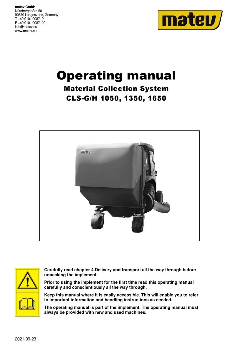 matev CLS-G/H 1050 operating manual
