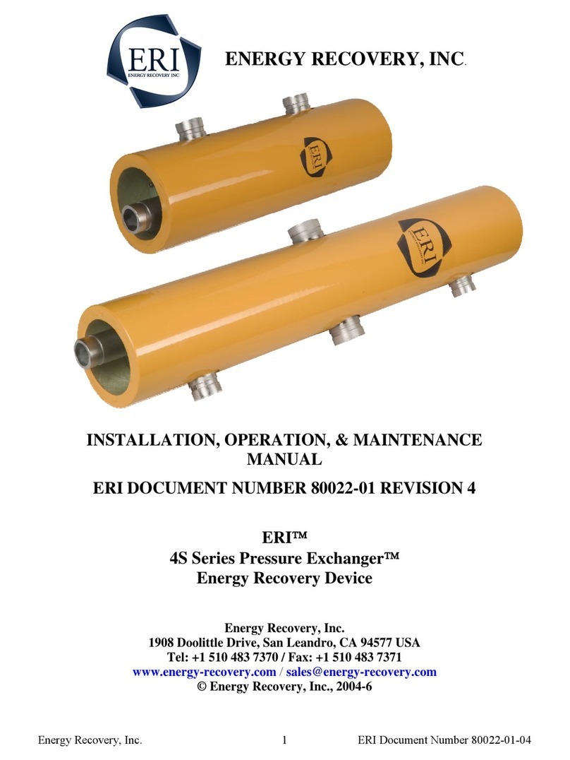 Energy Recovery Pressure Exchanger 4S Series Installation, operation & maintenance manual Energy Recovery Pressure Exchanger 4S Series Installation, operation & maintenance manual