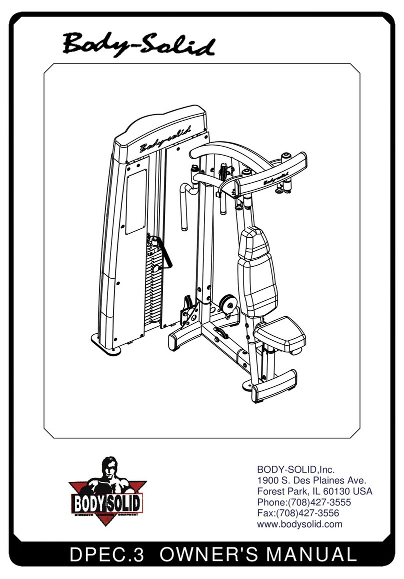 Body Solid DPEC.3 owner's manual