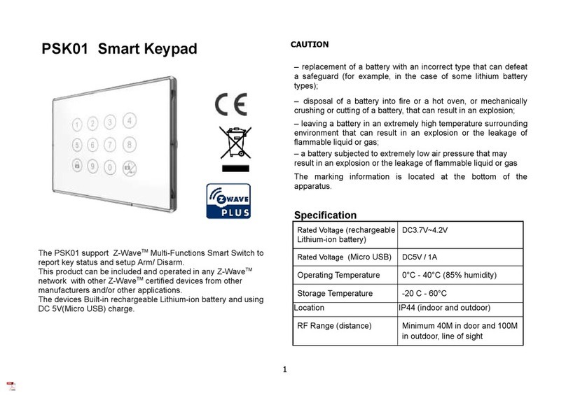 Z-Wave PSK01 manual