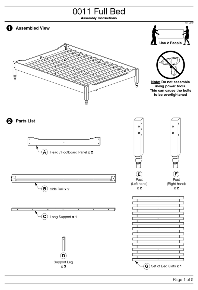 Baxton Studio 0011 Full Bed User manual