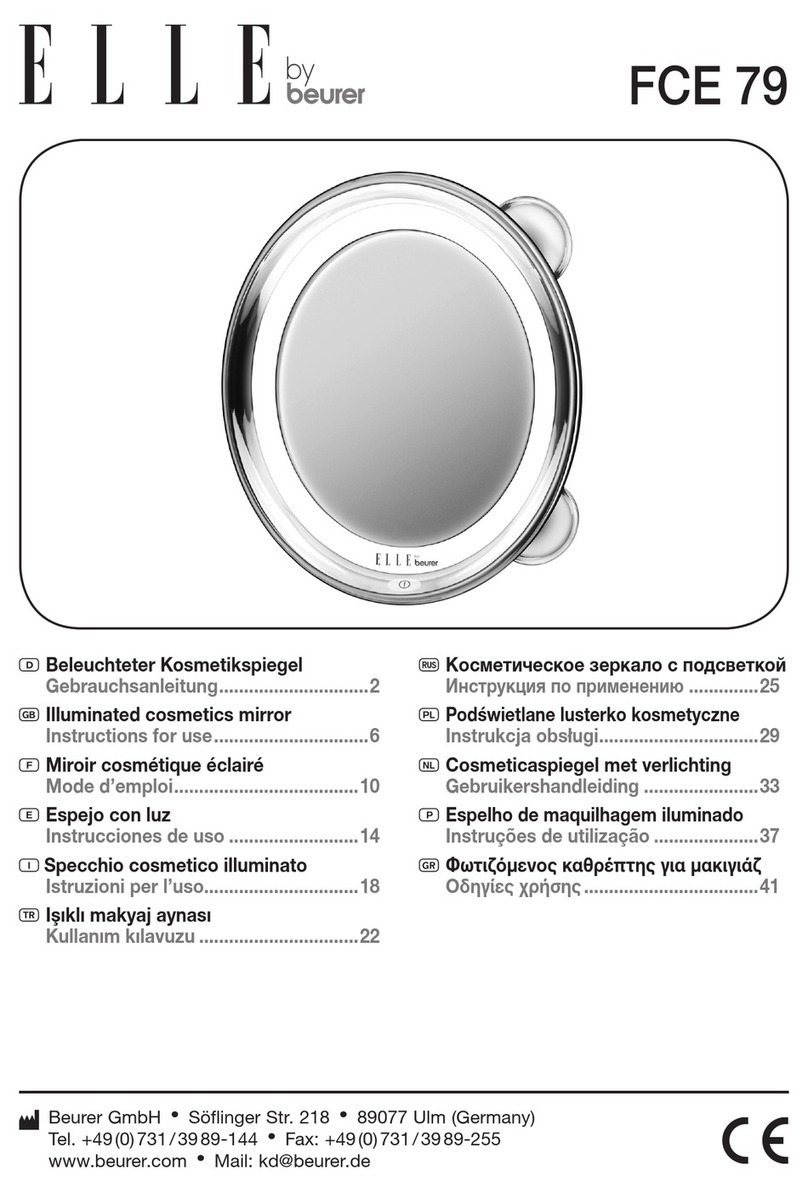 Beurer ELLE FCE 79 Instructions for use