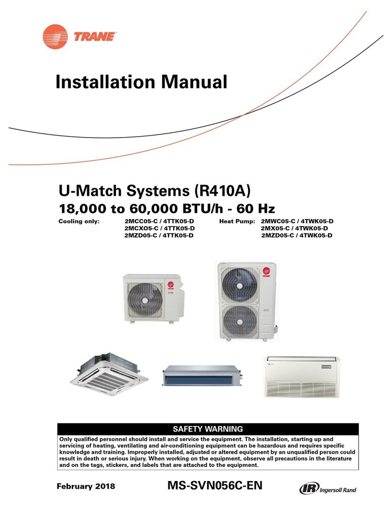 Trane 2MCC05-C User manual
