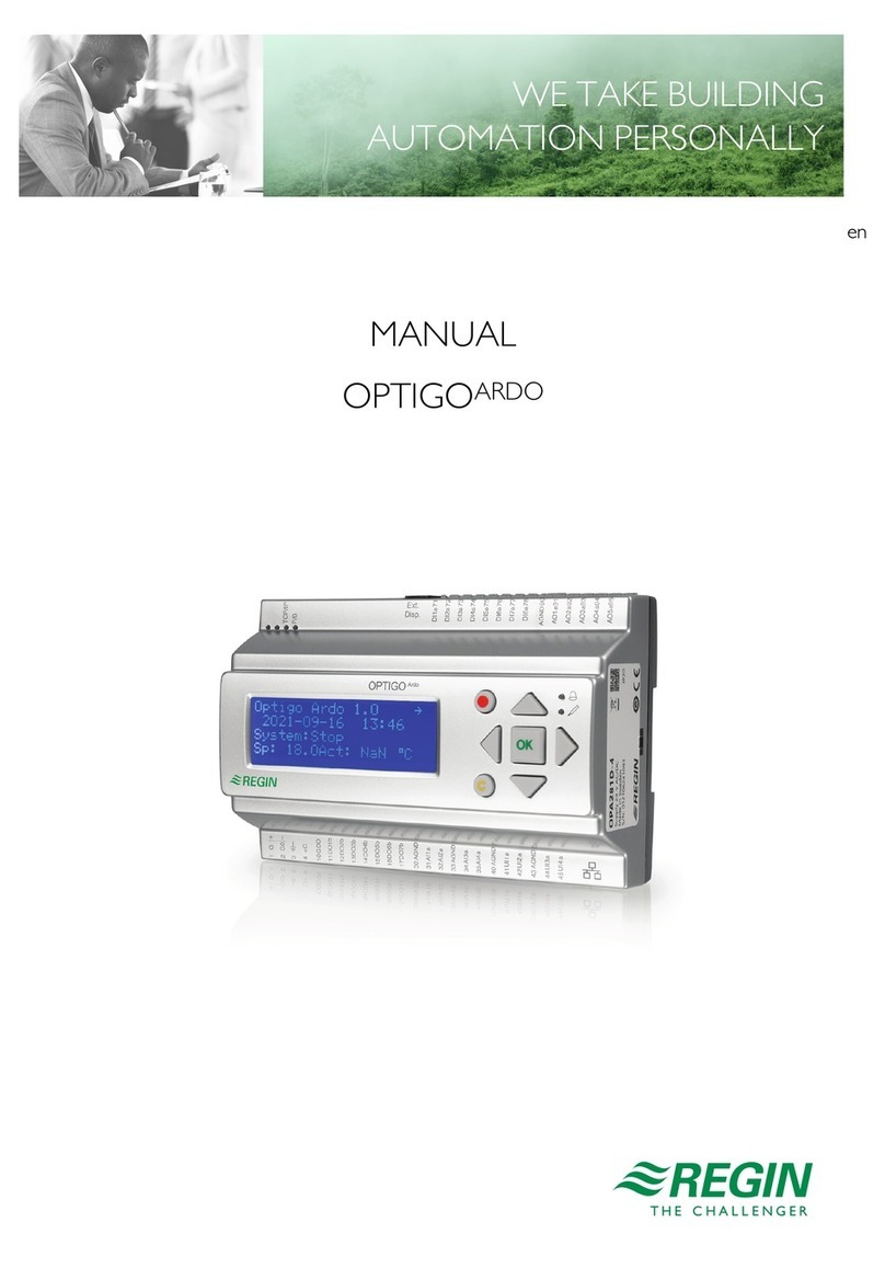 Regin OPTIGO ARDO User manual
