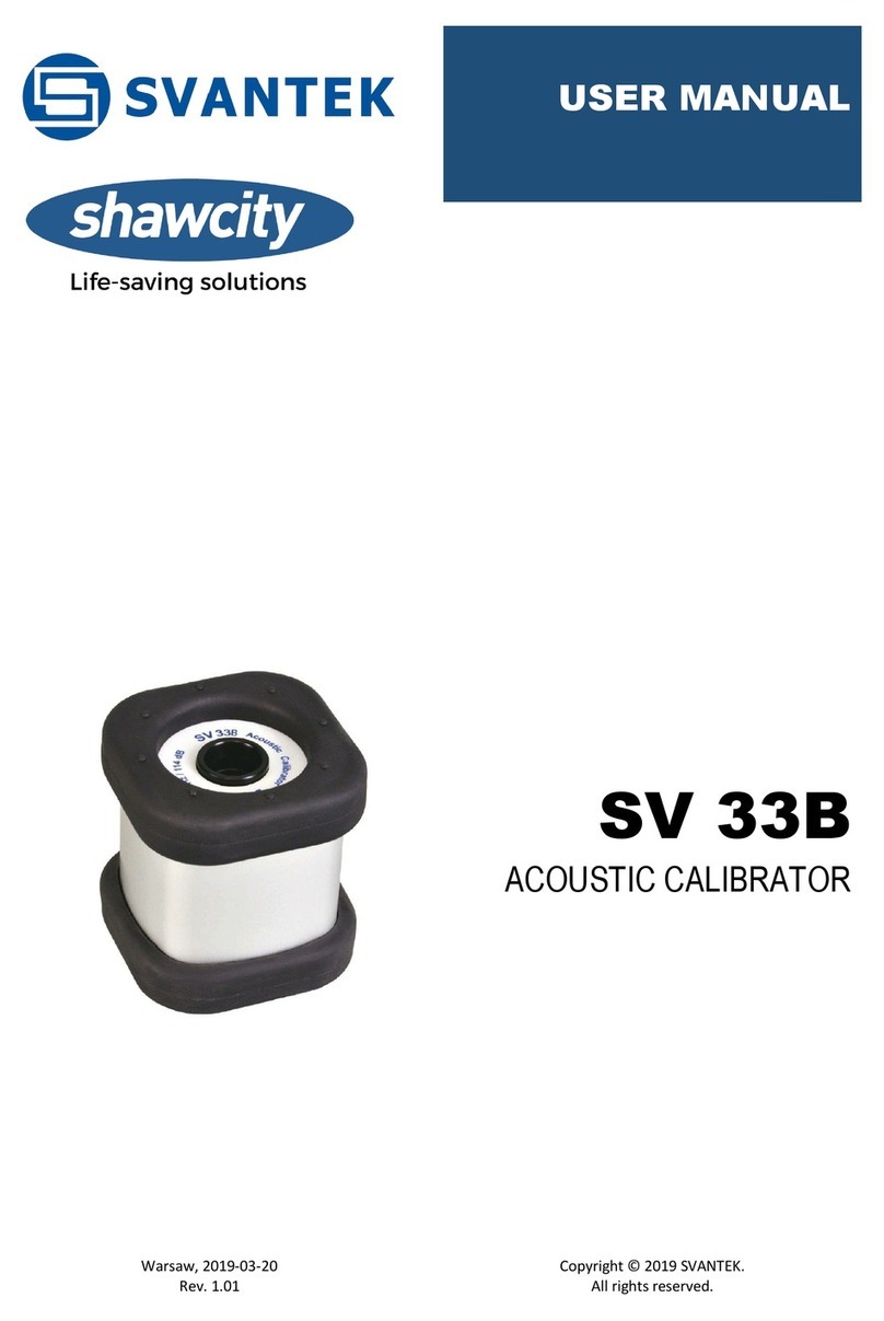 Svantek Shawcity SV 33B user manual