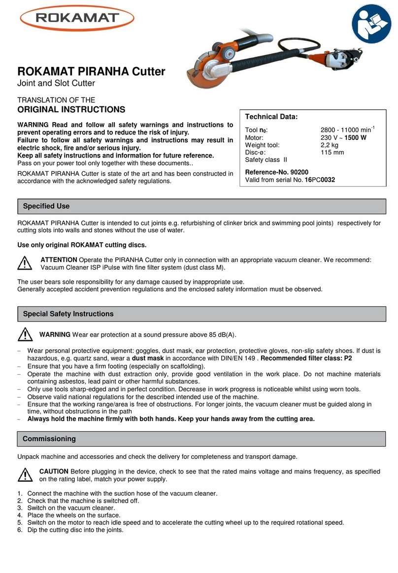 ROKAMAT PIRANHA Translation of the original instructions