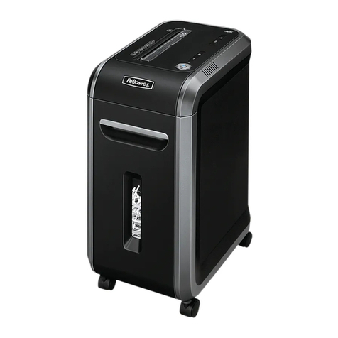 Fellowes POWERSHRED 90S quick start guide