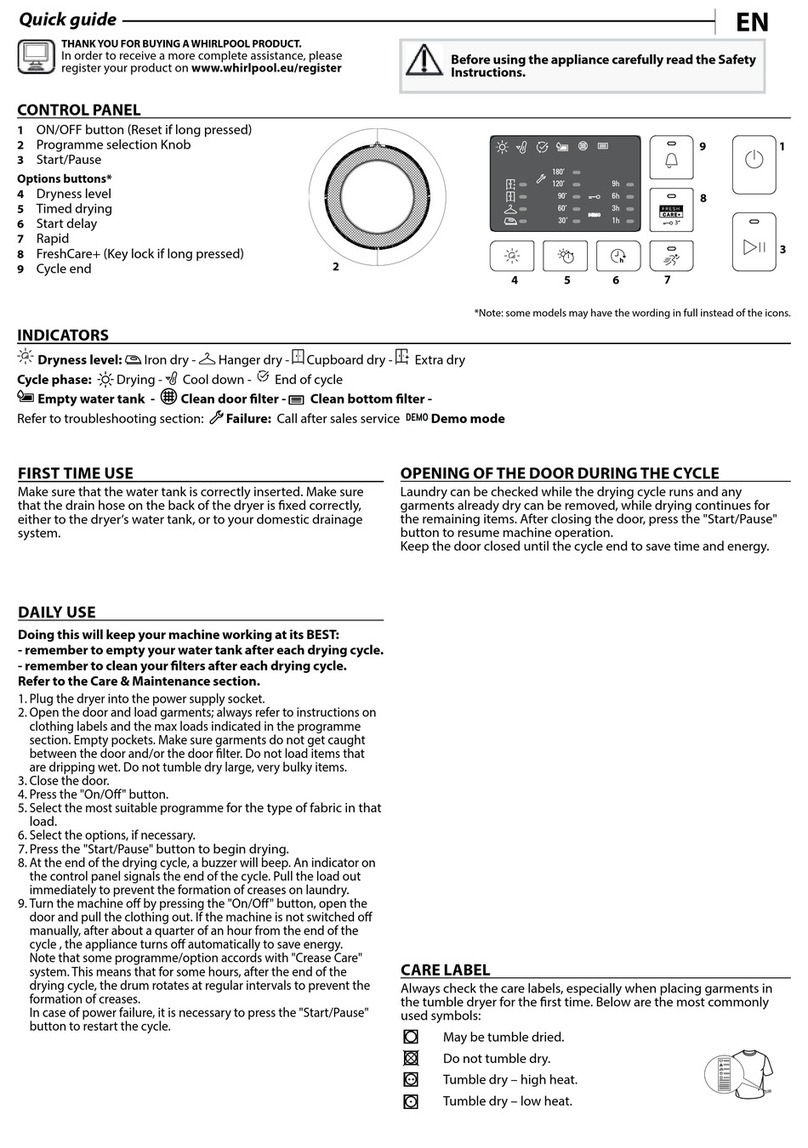 Whirlpool FFT CM10 8B UK quick guide