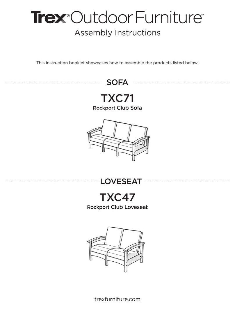 TREX Outdoor Furniture TXC71 Assembly instructions