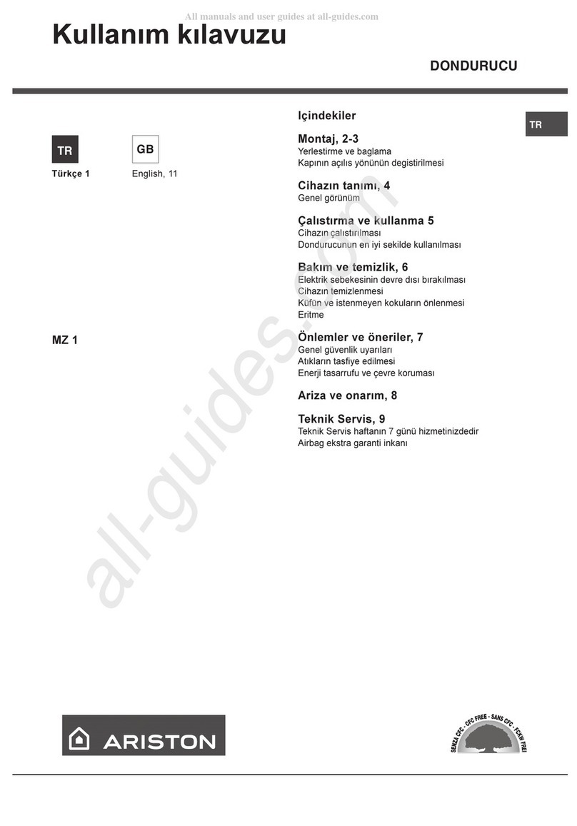 Ariston MZ 1 User manual