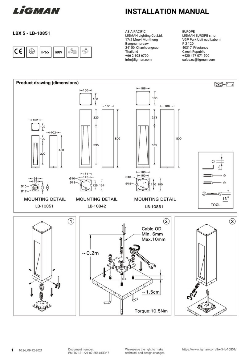 LIGMAN LBX 5 installation manual