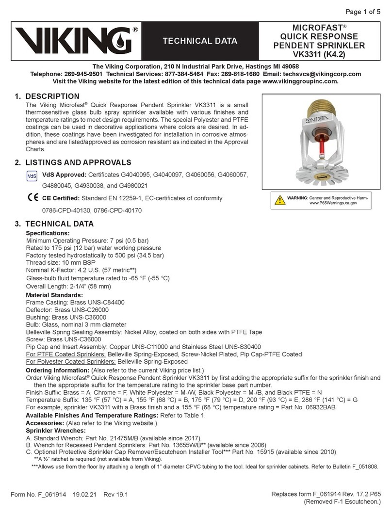 Viking MICROFAST VK3311 Technical data