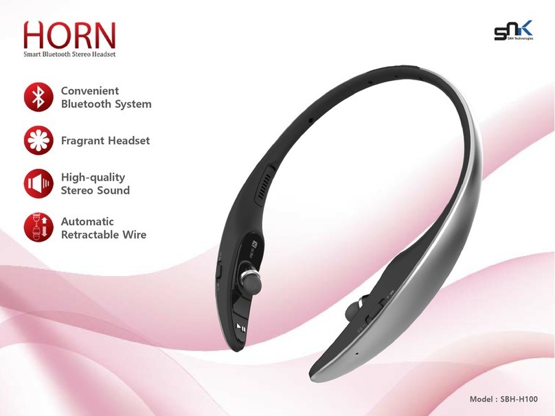 SNK HORN SBH-H100 manual