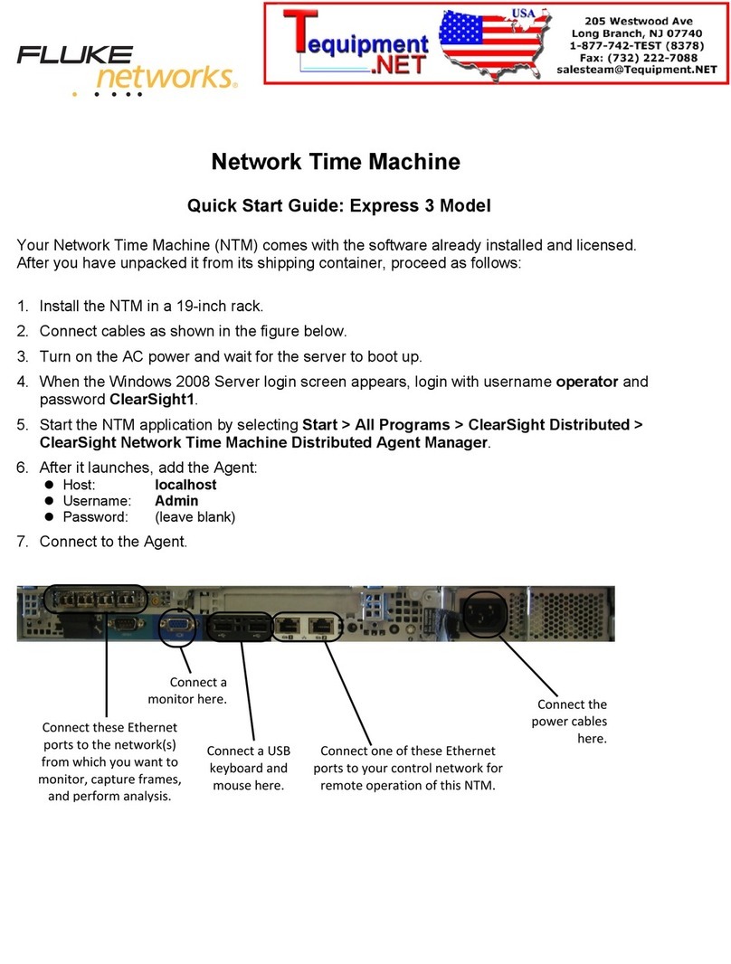 Fluke Express 3 quick start guide