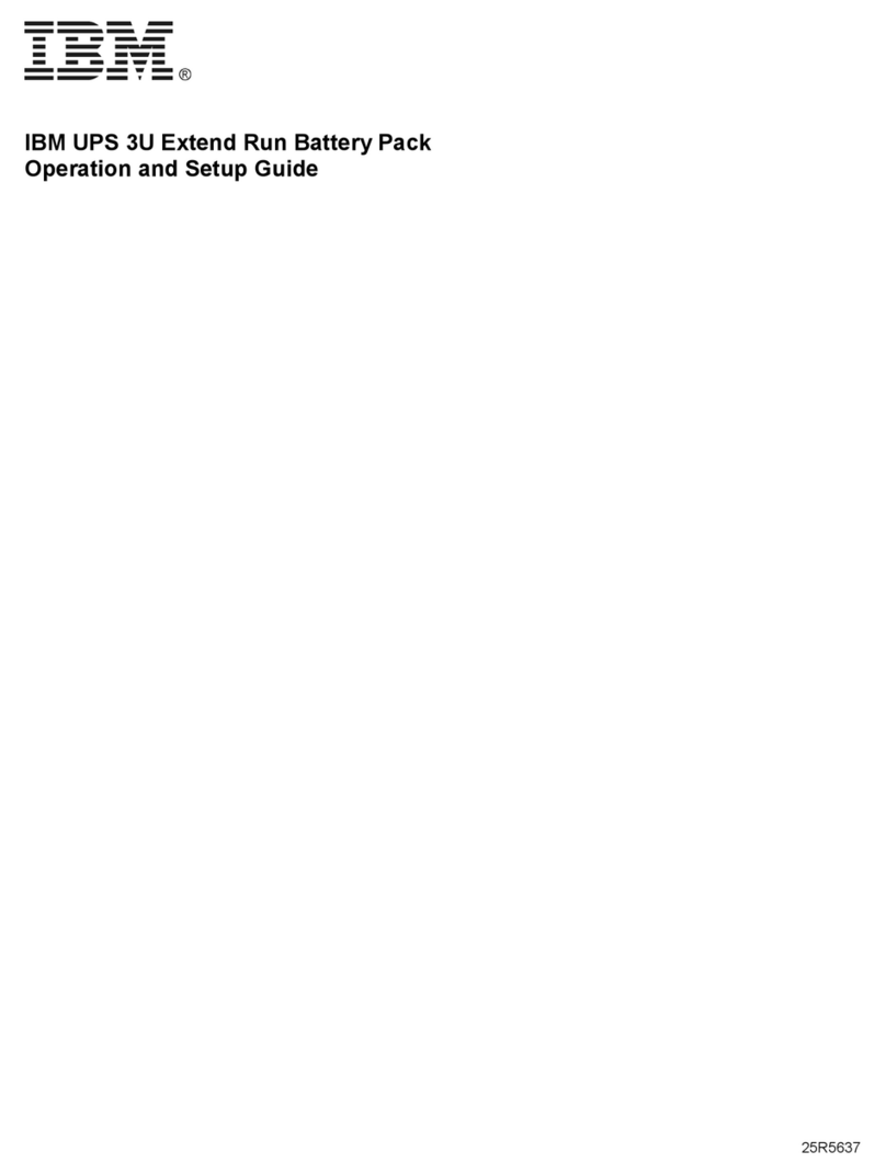 IBM UPS 3U Extend Run Installation guide and user's manual