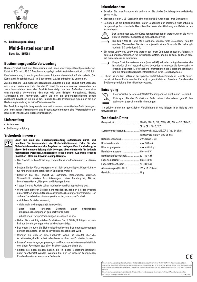 Renkforce 1095088 operating instructions