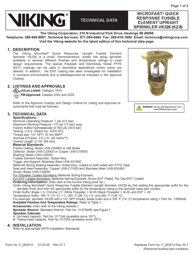 Viking MICROFAST VK326 Technical data