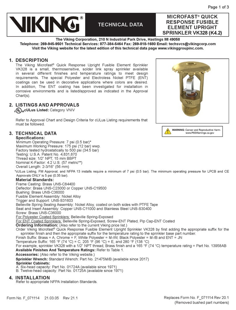 Viking MICROFAST VK328 Technical data