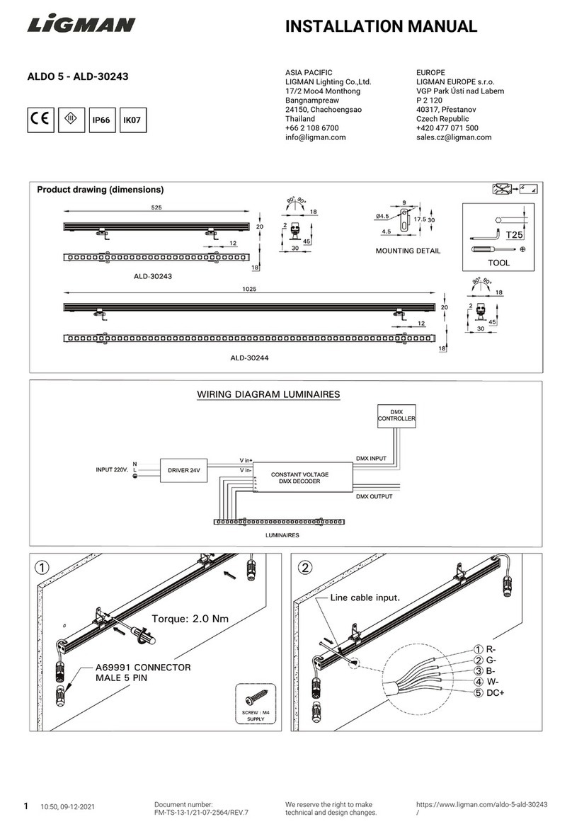 LIGMAN ALDO 5 installation manual