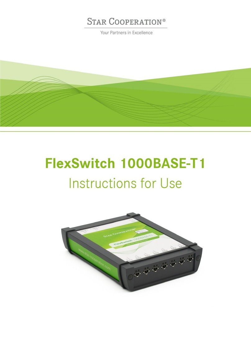 Star Cooperation FlexSwitch 1000BASE-T1 Instructions for use