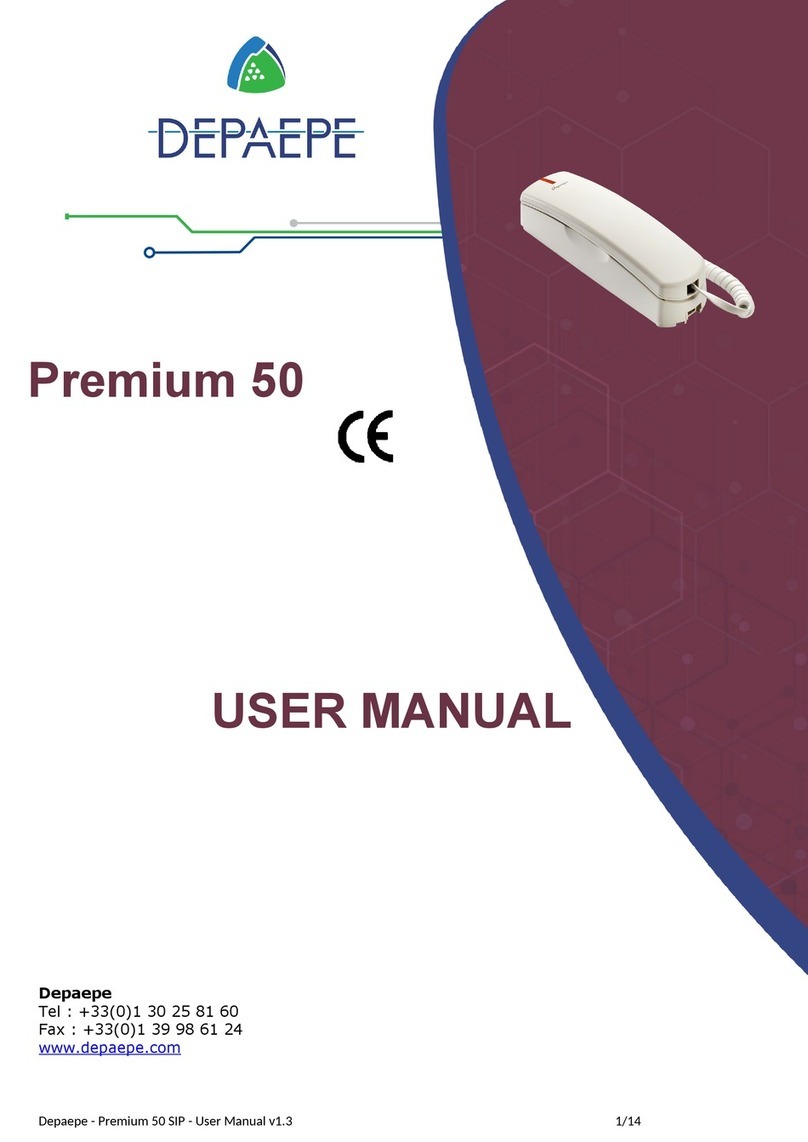 Depaepe Premium 50 user manual