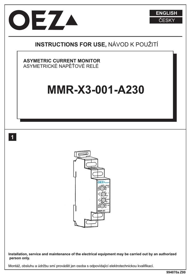 OEZ MINIA MMR-X3-001-A230 User manual OEZ MINIA MMR-X3-001-A230 User manual