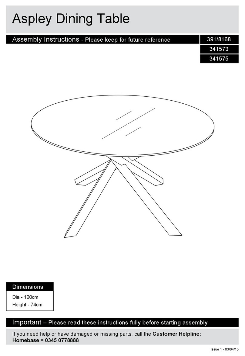 Argos Aspley 391/8168 Assembly instructions